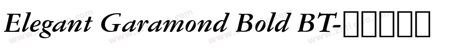 Elegant Garamond Bold BT字体转换